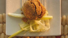 Salade de lingots et sorbet à la chicorée