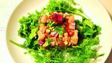 Tartare multicolore aux deux saumons