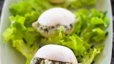 Macarons de champignons au Roquefort Papillon