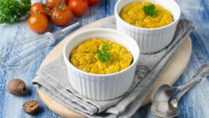 Soufflé léger à la carotte et douceur de Vache Qui Rit® Bio