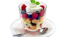 Verrines de fruits rouges au Philadelphia