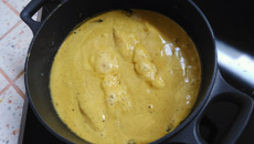 Dos de cabillaud curry coco