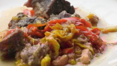 Bœuf braisé aux poivrons