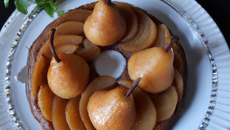 Charlotte aux poires à l'eau de vie