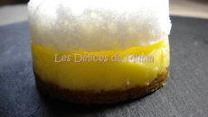 Tartelette au citron et sa coque de bulles givrées