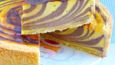 Flan pâtissier tigré ou zébré