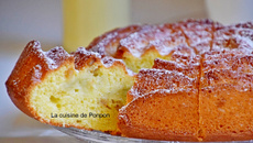 Gâteau yaourt au beurre de rhubarbe