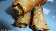 Cannellonis brocolis, roquefort & noix