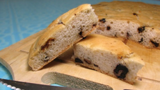 Fougasse olives - tomates sans gluten