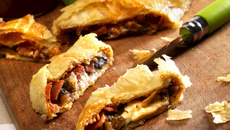 Roulé façon pizza au chaource