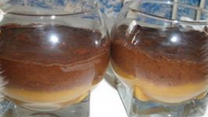 Verrines chocolat - pomme et pain d'épices