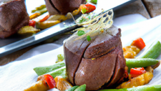 Papillotes de filet mignon aux légumes