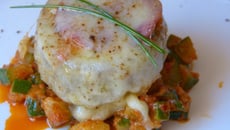 Fond d'artichaut comme une pizza