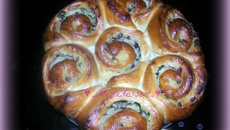 Chinois crème pâtissière et pépites de chocolat