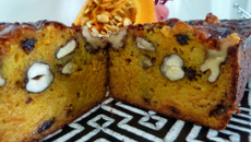 Cake au potiron et fruits secs
