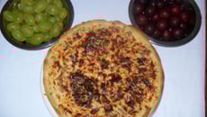 Tarte à la béchamel et aux champignons