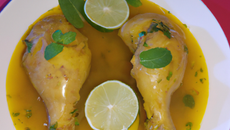 Cuisse de dinde glacée au citron et curry