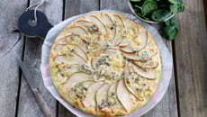 Pizza à la Fourme d'Ambert et aux poires