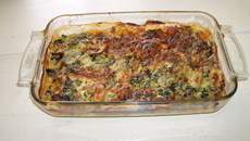 Gratin de blettes au chèvre