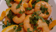 Brouillade aux crevettes