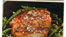 Côte de porc au tandoori et finesse de pois gourmands facile