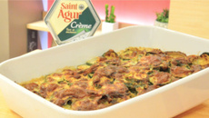 Gratin de courgettes à la crème de Saint Agur