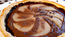 Tarte poire chocolat amande sans œuf