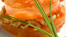 Tomates crevettes restructurées