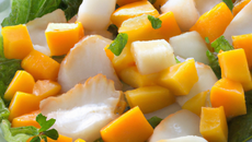 Salade de cabillaud à la mangue