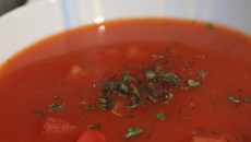 Potage aux tomates maison