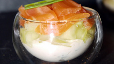 Verrine tricolore maison