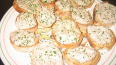 Toast apéritif au thon