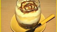 Douceur au lait aux poires et cookies