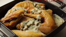 Poulet au riesling et au lait de soja