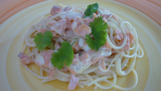 Pâtes aux saumon