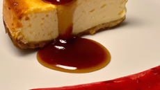 Chesse cake au coulis de canneberges et sirop d'érable