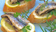 Crostini aux filets d'anchois