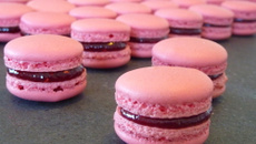 Délice de macarons à la fraise