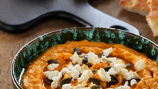 Houmous au palet de chèvre frais