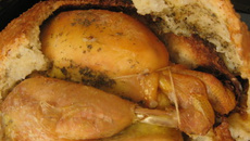 Poulet en croûte de sel