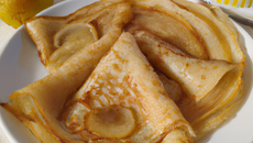 Crêpes fourrées aux poires