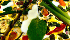 Tarte légère au fromage frais et aux légumes d'été