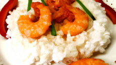 Riz poivron crevettes