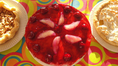 Délice framboises et fruits exotiques