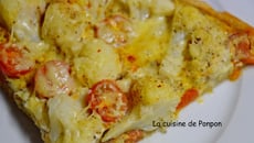 Tarte au chou fleur et chorizo