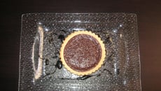 Tartelette au chocolat et à la vanille