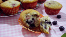 Muffins myrtilles et framboises