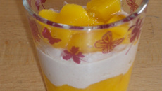 Duo de pêche et thon en verrine