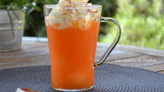 Cappuccino glacé au melon
