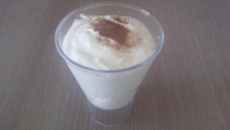 Mousse au chocolat blanc